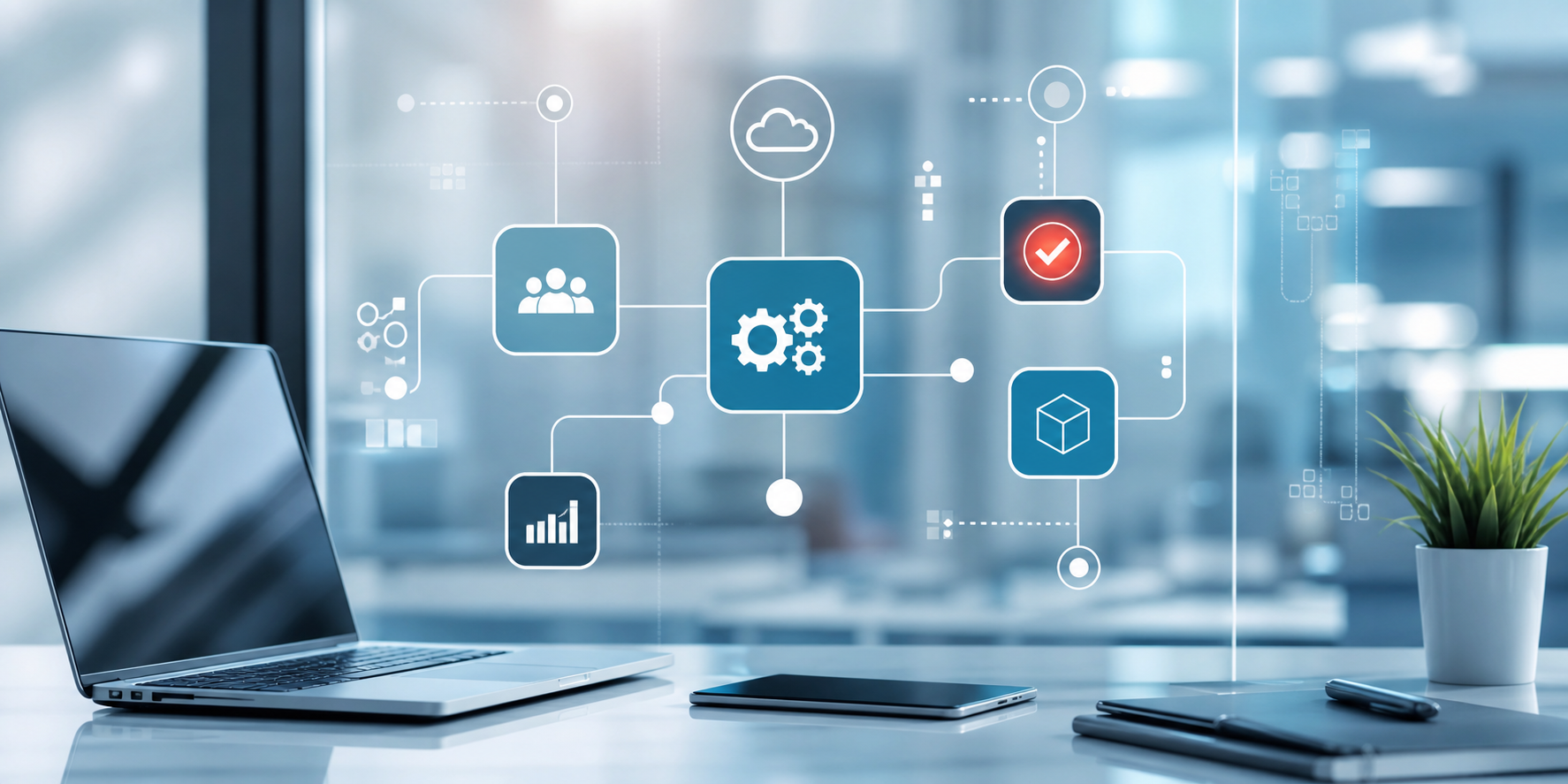 Connected software workflow